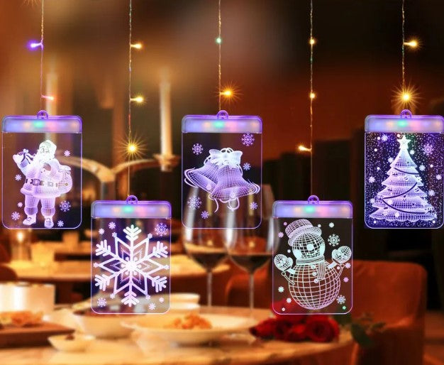 Luces Cuadradas LED Temática Navideña - Ilumina tu Navidad con Estilo