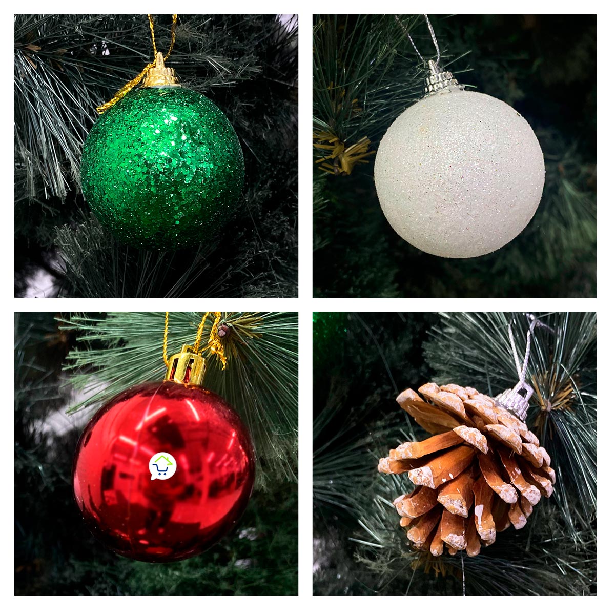 Bolas Navideñas X15 – Decoración Elegante para tu Árbol de Navidad