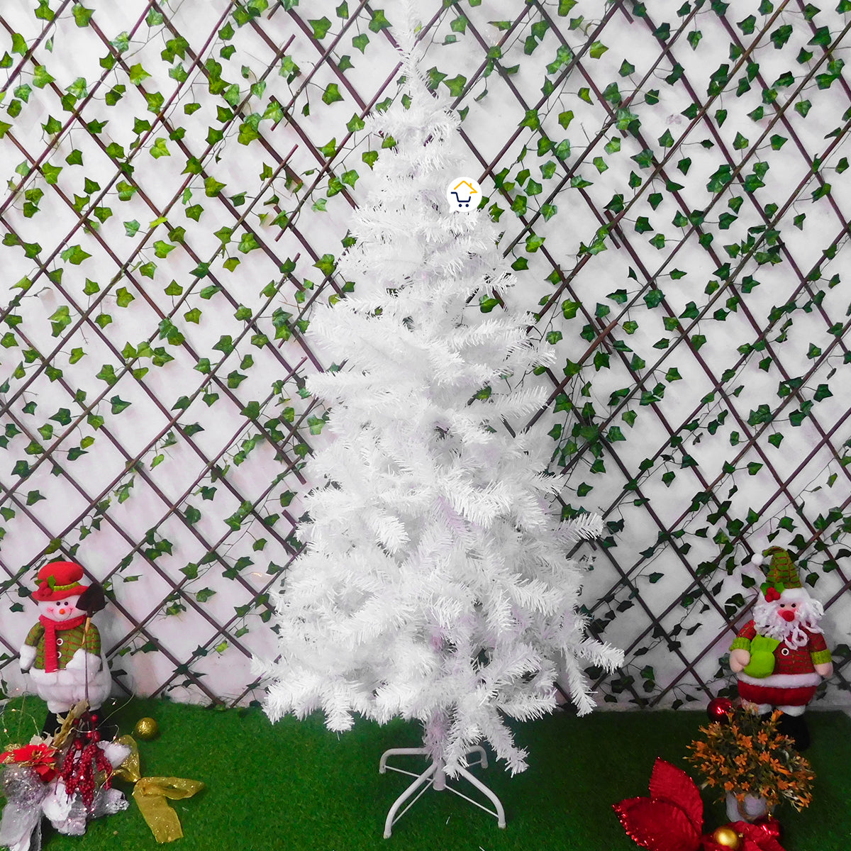 Árbol Navidad Blanco 150 cm 450 Ramas 208: Elegancia Invernal para Tu Hogar