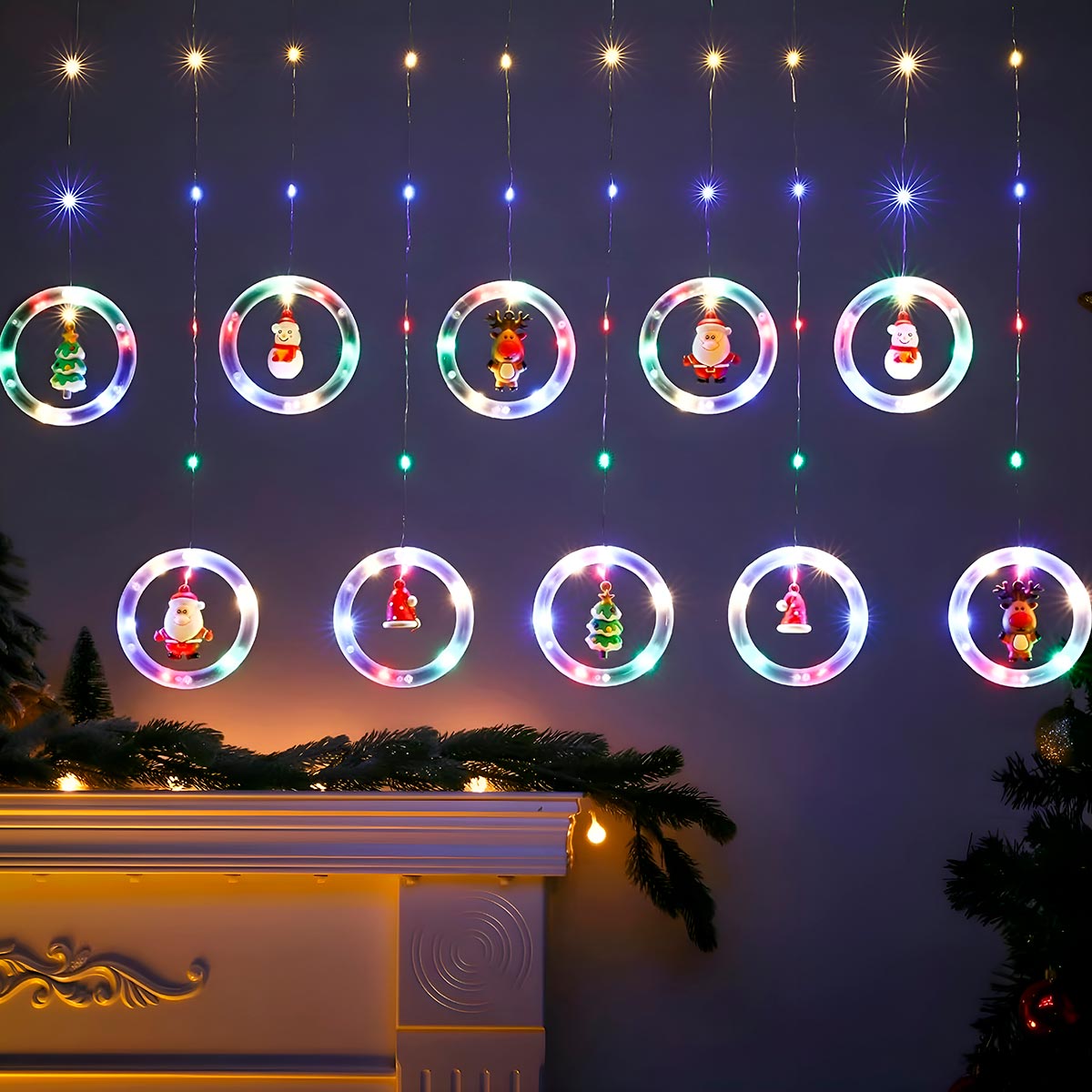 Cortina Intercalada 3m Navidad: Ilumina Tu Navidad con Elegancia y Estilo