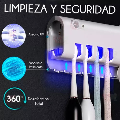 Dispensador De Crema Dental Y Cepillo