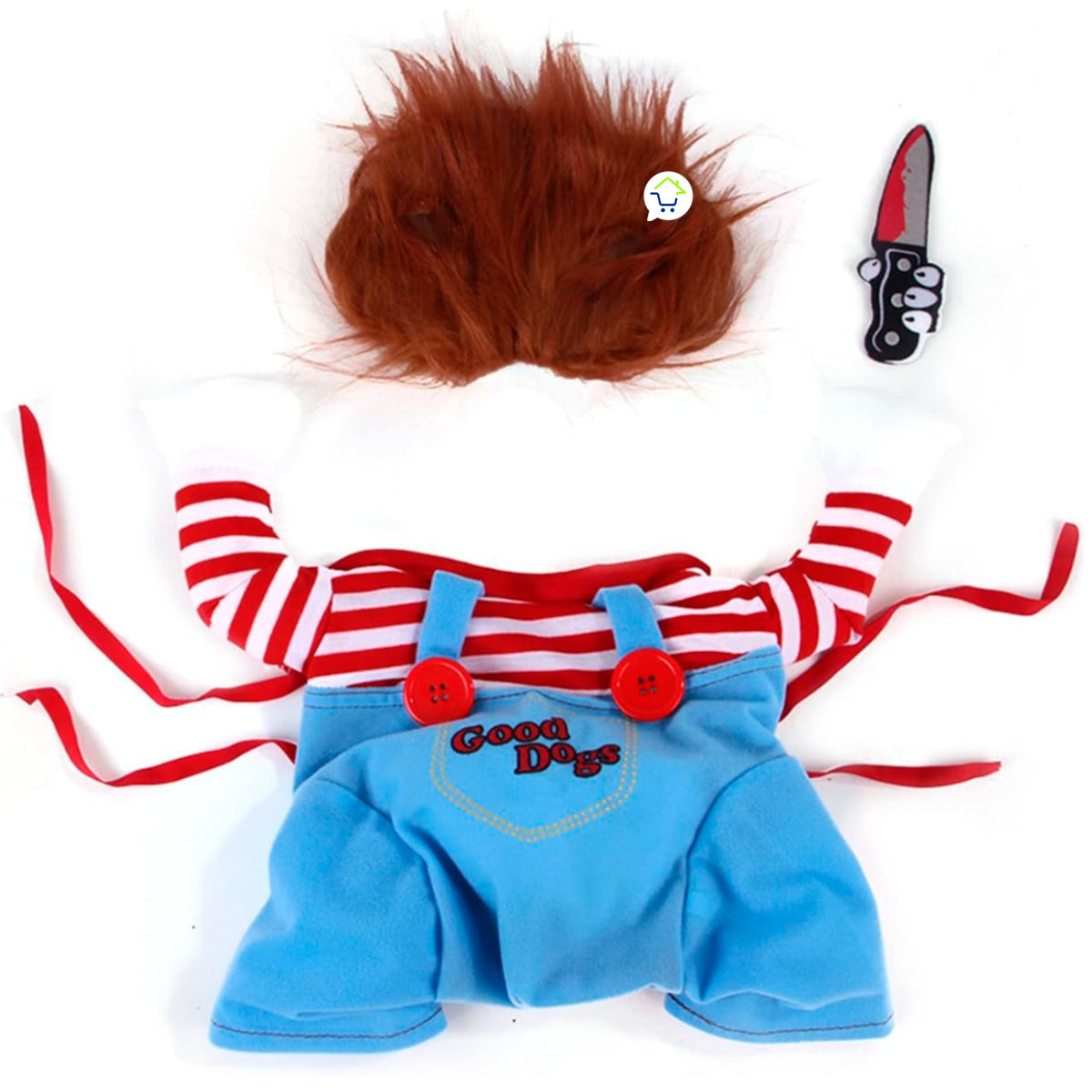 Disfraz Mascota Chucky - El Terror de Halloween para tu Mejor Amigo