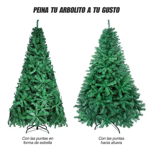 Árbol de Navidad Robusto 210 cm Verde 13: Impresionante y Natural para tu Navidad