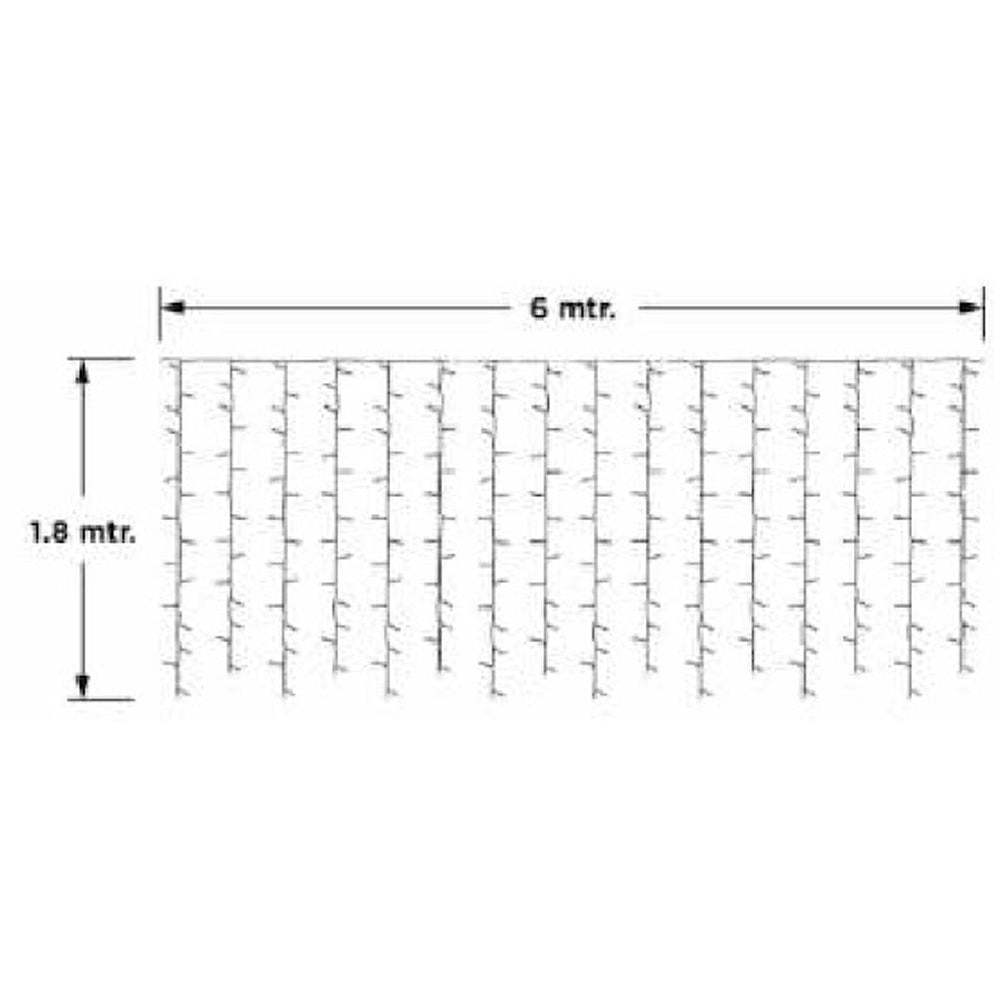 Cortina de Luces LED 6x18 Mts Navidad: Ilumina tu Hogar con Magia Navideña