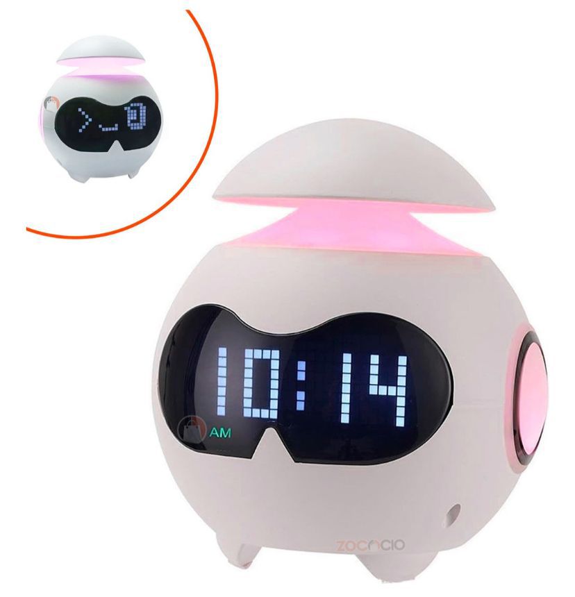 Reloj Despertador Emoji Digital con Luz LED: ¡Despierta con Estilo y Diversión!