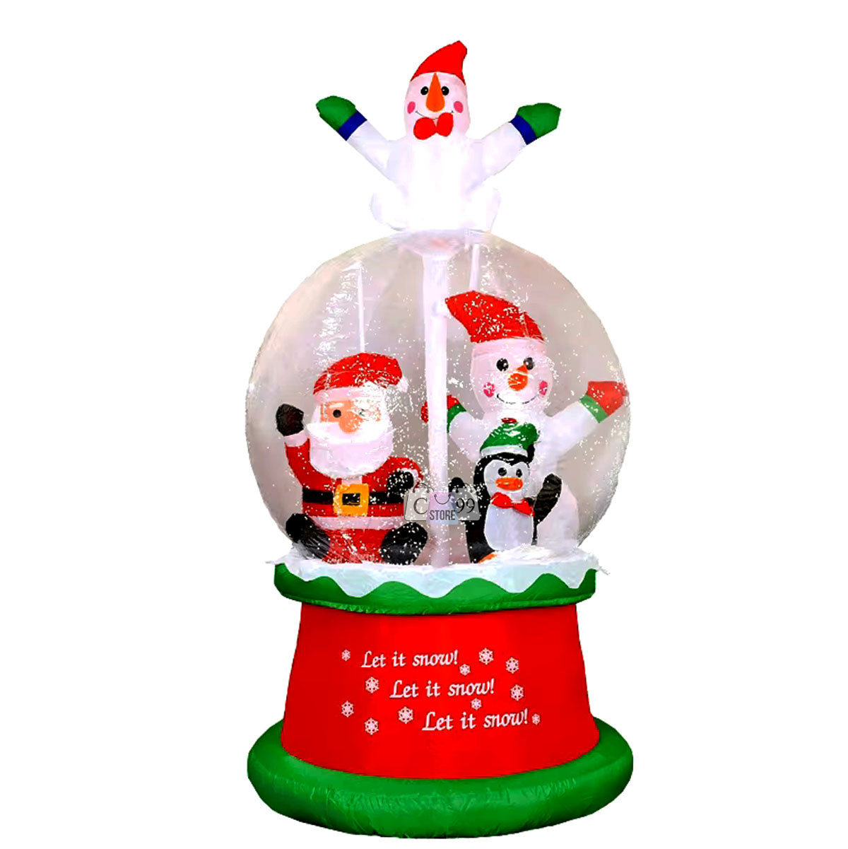 Muñeco de Navidad Inflable Papá Noel – ¡El Toque Perfecto para tu Decoración Navideña!