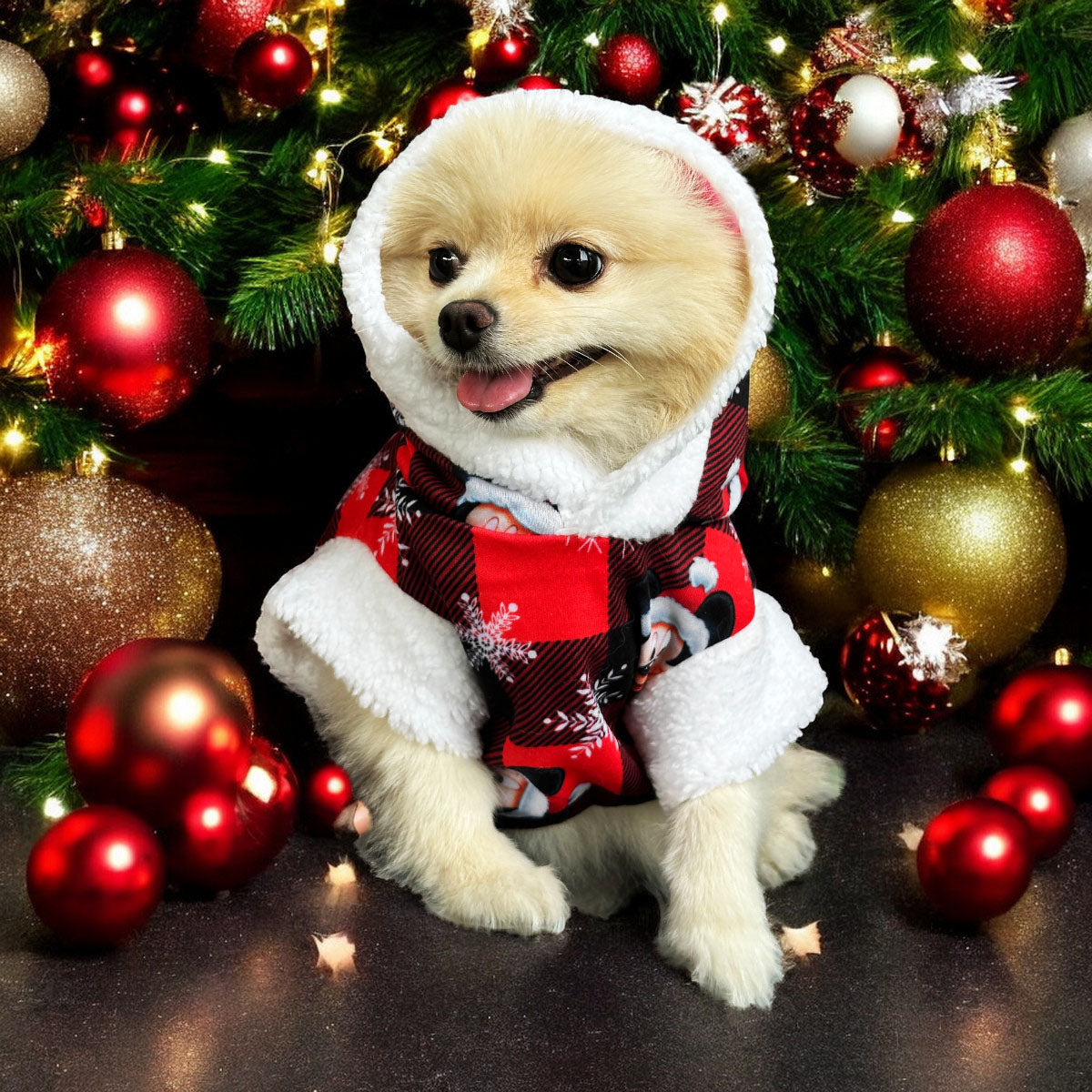 Traje Navideño para Mascotas Mickey DPMNRATON – ¡Celebra la Navidad con tu Mascota!