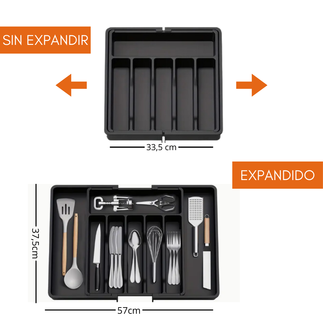 Organizador de Cubiertos Expandible para Cocina: Orden y Comodidad al Alcance de Tu Mano