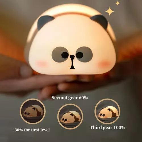 Panda Glow: Lámpara de Silicona con Forma de Panda, ¡Encanto y Luz en Uno!