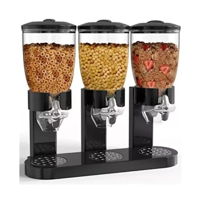 Dispensador de Cereal Triple Recipiente: Organización y Comodidad en Tu Cocina