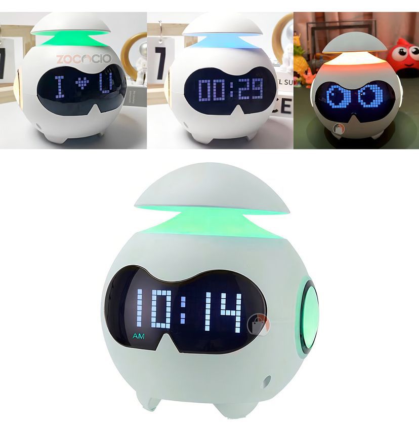 Reloj Despertador Emoji Digital con Luz LED: ¡Despierta con Estilo y Diversión!